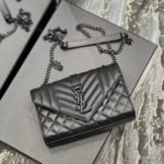 Saint Laurent Small Bag Black In Mix Matelasse For Women 8.2in/21cm YSL 600195BOW981000