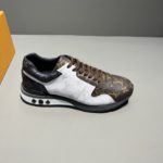 Louis Vuitton Run Away Sneaker Monogram Canvas Black/White/Brown For Men LV
