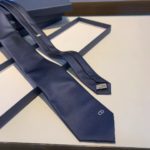 Dior 'CD ICON' Silk Tie Navy Blue Dior Men Tie