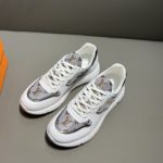 Louis Vuitton Run Away Sneaker Iridescent Textile White For Men LV