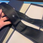 Dior Tie With Bee Motif Black Silk Dior Men Tie 01C1046A0272_C980
