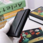 Gucci GG Marmont Card Case Black with Gold Toned Hardware 4.5in/11cm