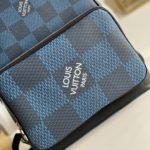 Louis Vuitton Campus Backpack Damier Graphite 3D Canvas Blue For Men, Men's Bags 39cm LV N50008