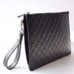 Gucci Microguccissima Pouch Black For Men, Men's Pouch 12in/31cm GG
