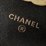 Chanel CO-CO Clutch With Chain 9.5cm/3.7in Gold Toned Hardware For Women Black