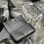 Saint Laurent Kata 99 Chain Bag Black With Gold Hardware For Women 10.2in/26cm YSL