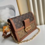 Louis Vuitton Dauphine MM Monogram And Monogram Reverse Canvas By Nicolas Ghesquière For The Cruise Collection, Women's Handbags, Shoulder Bags 25cm LV M45958