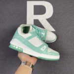 Louis Vuitton Trainer Sneaker Rubber Monogram Mint Virgil Abloh For Men LV