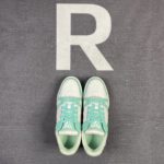 Louis Vuitton Trainer Sneaker Rubber Monogram Mint Virgil Abloh For Men LV