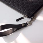 Gucci Microguccissima Pouch Black For Men, Men's Pouch 12in/31cm GG