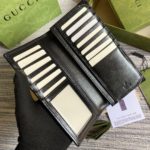 Gucci Marmont Long ID Wallet With Interlocking G Black For Men 7in/18cm GG