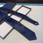 Dior 'Dior' Ribbon Tie Navy Blue Silk Dior Men Tie 29C1047A0675_C581