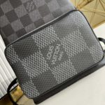 Louis Vuitton Campus Backpack Damier Graphite 3D Canvas Grey For Men, Men's Bags 39cm LV N50009