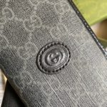 Gucci Marmont Long ID Wallet With Interlocking G Black For Men 7in/18cm GG