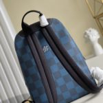 Louis Vuitton Campus Backpack Damier Graphite 3D Canvas Blue For Men, Men's Bags 39cm LV N50008