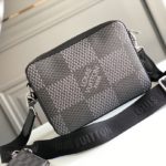 Louis Vuitton Trio Messenger Damier Graphite Black For Men, Men's Bags, Shoulder And Crossbody Bags 9.8in/25cm LV N50017