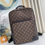 Louis Vuitton Dean Backpack Monogram Macassar Canvas For Men, Men's Bags 42cm LV M45335