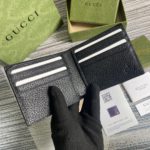 Gucci Marmont Bi-Fold Wallet Black For Men 4.3in/11cm GG 428727 DJ20T 1000