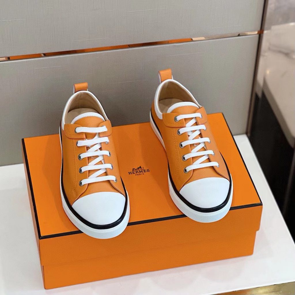 Hermes Sneaker Orange For Men