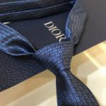 Dior Oblique Tie Blue And Black Silk Dior Men Tie 93C1046A0121_C975