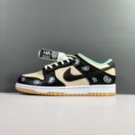 Nike Dunk Low Essential Paisley Pack Black and Beige Sneaker For Men, Men's Shoes