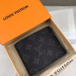 Louis Vuitton Multiple Wallet Monogram Eclipse For Men, Men's Wallet 4.5in/11.5cm LV M61695