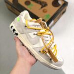 Nike Dunk Low Off-White Lot 39 Sail/Neutral Grey-Amarillo For Men, Men’s Shoes DJ0905-109
