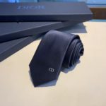 Dior 'CD ICON' Silk Tie Navy Blue Dior Men Tie