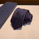 Dior Silk Tie With Dots And Hearts Blue Dior Men tie
