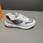 Louis Vuitton Run Away Sneaker Iridescent Textile White For Men LV