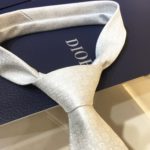 Dior Oblique Silk Tie White Dior Men Tie