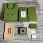 Gucci Card Case Wallet with Interlocking G Brown For Men 4.5in/11cm GG ‎671652 92TCG 8563