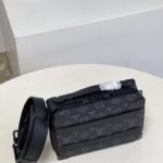 Louis Vuitton Handle Soft Trunk Monogram Eclipse For Men, Men's Bags 8.5in/22cm LV M45935