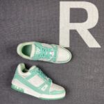 Louis Vuitton Trainer Sneaker Rubber Monogram Mint Virgil Abloh For Men LV