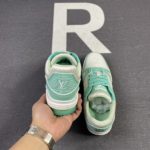Louis Vuitton Trainer Sneaker Rubber Monogram Mint Virgil Abloh For Men LV