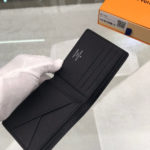 Louis Vuitton Multiple Wallet Monogram Eclipse For Men, Men's Wallet 4.5in/11.5cm LV M61695