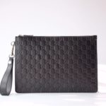 Gucci Microguccissima Pouch Black For Men, Men's Pouch 12in/31cm GG