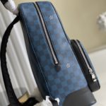 Louis Vuitton Campus Backpack Damier Graphite 3D Canvas Blue For Men, Men's Bags 39cm LV N50008