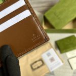 Gucci Card Case Wallet with Interlocking G Brown For Men 4.5in/11cm GG ‎671652 92TCG 8563