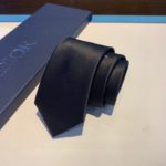 Dior Silk Tie With "Dior" Motifs Black Dior Men tie