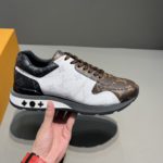 Louis Vuitton Run Away Sneaker Monogram Canvas Black/White/Brown For Men LV