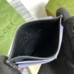 Gucci Card Case Black with Bees Signature For Men 4in/10cm GG