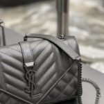 Saint Laurent Small Bag Black In Mix Matelasse For Women 8.2in/21cm YSL 600195BOW981000