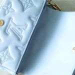 Louis Vuitton Wallet On Strap Bubblegram Monogram In Wallets and Small Leather Goods For Women Bleu Glacier Blue 7.9in/20cm LV M81399