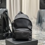 Saint Laurent City Backpack In Canvas Unisex For Women 13.8in/35cm Black YSL