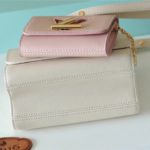Louis Vuitton Twist PM Bag, Shoulder and Cross Body Bags For Women Taupe Brown / Pink 7.5in/19cm LV M59886