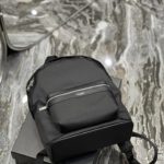 Saint Laurent City Backpack In Canvas Unisex For Women 13.8in/35cm Black YSL