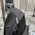 Saint Laurent City Backpack In Canvas Unisex For Women 13.8in/35cm Black YSL