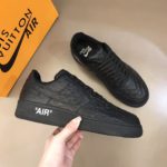 Louis Vuitton And Nike “Air Force 1” By Virgil Abloh Black-Anthracite For Men, Men's Shoes 1A9VD6