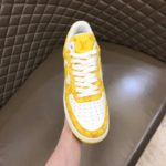Louis Vuitton And Nike “Air Force 1” By Virgil Abloh White/Yellow For Men, Men's Shoes